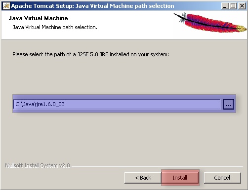 Apache-Tomcat-5.5.20 - Setup - Java Virtual Machine Path Selection.jpg